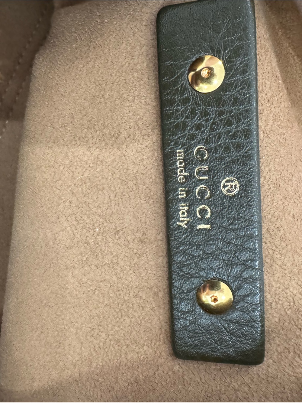Gucci Olive Green Softbit Maxi Shoulder Large Leather Bag - Picture 5 of 7